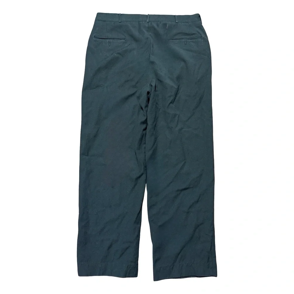 Vintage 1980s Military Wool Straight Leg Vietnam Green Pants Size 38x34